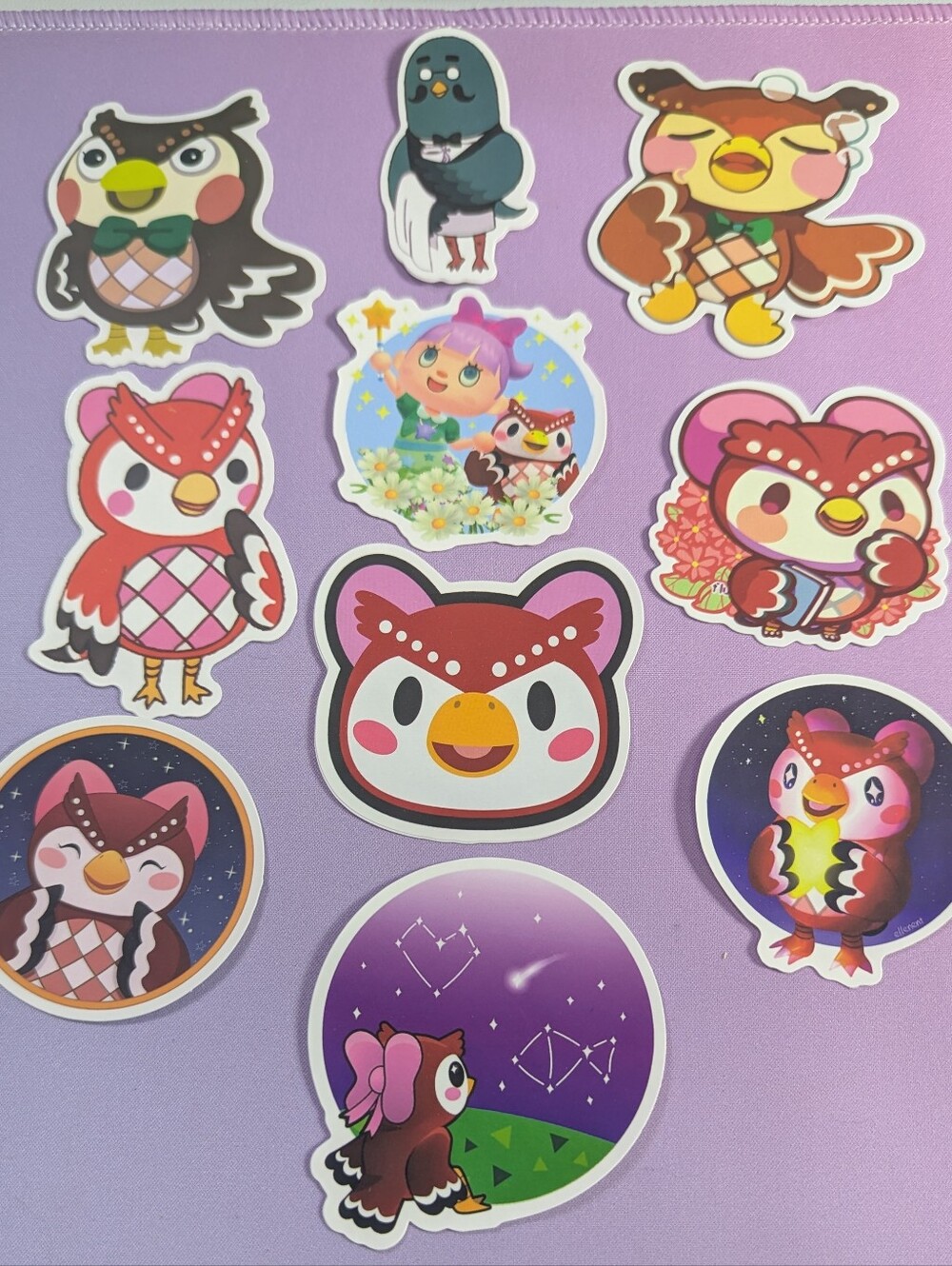 10 Animal Crossing Owl Blathers Celeste Brewster Nintendo Stickers